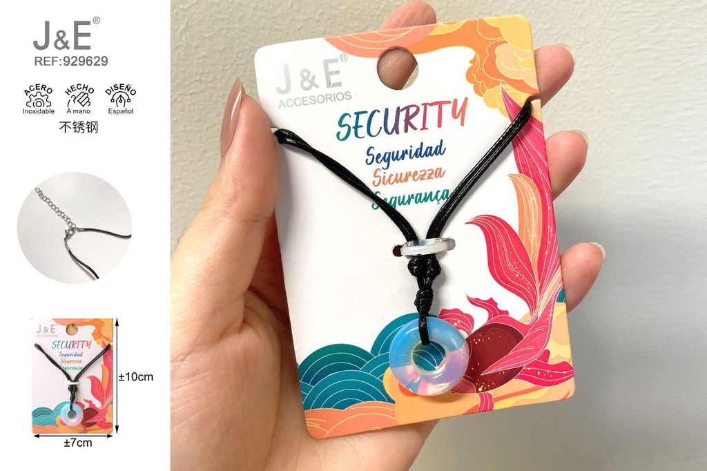 [12u/cx]Colgante de amuleto de seguridad de 2cm - Ópalo