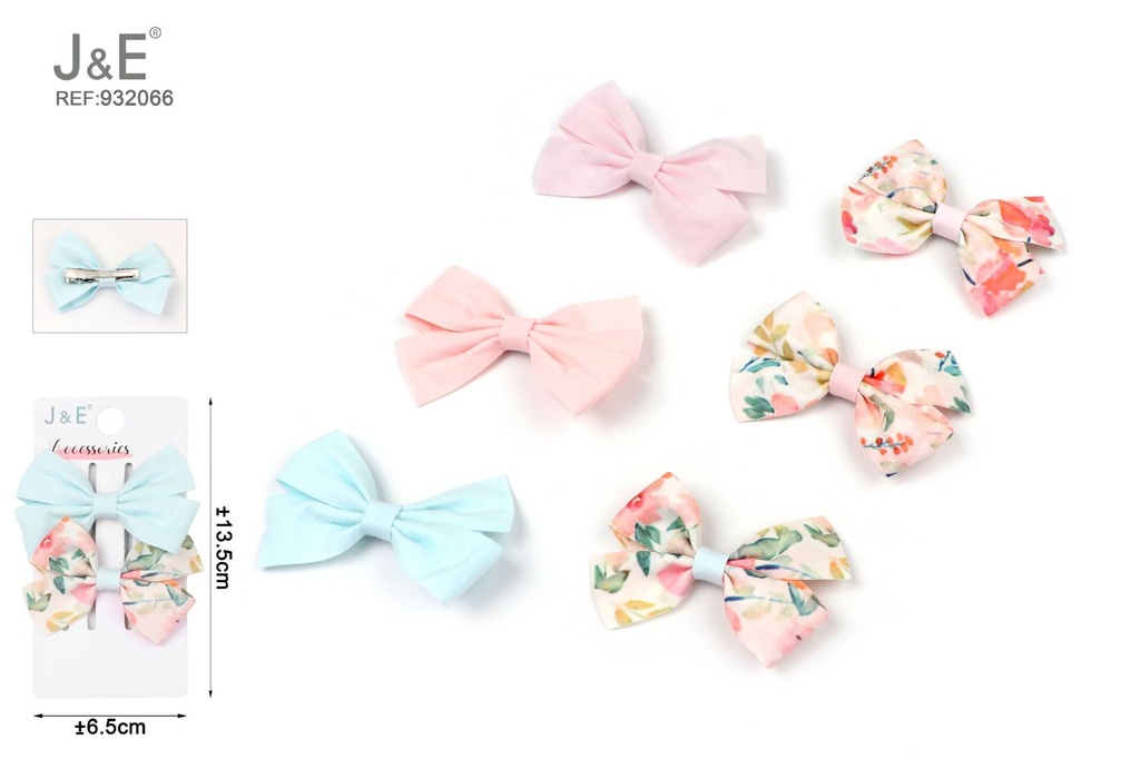[12u/cx]Set de 2 clips cuadrados 5 cm