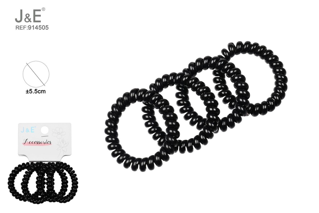 [12u/cx]Set de 4 brazaletes negro