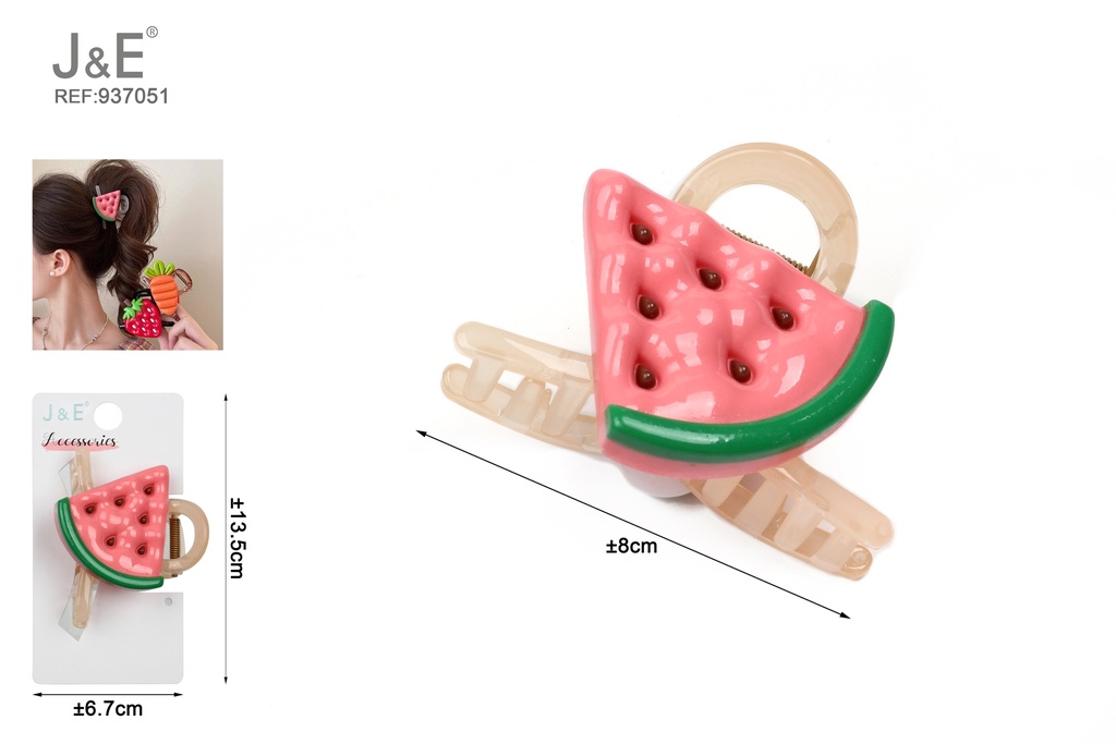 [12u/cx]Pieza de garra en forma de sandía 8cm