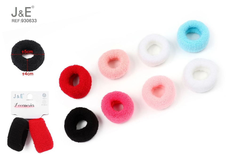 [12u/cx]Anillo de toalla pequeño multicolor 2 piezas - Tamaño 50#
