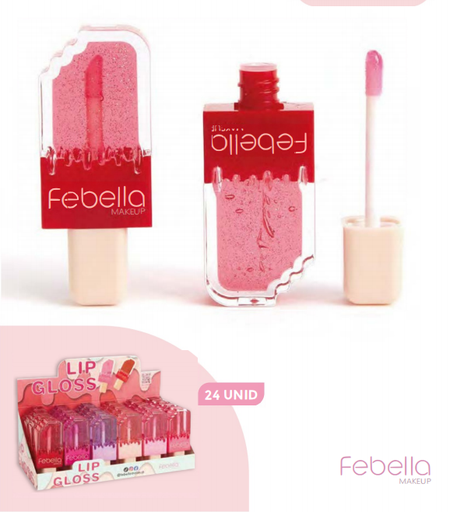 Lip Gloss Glitter 24 UNIDADES