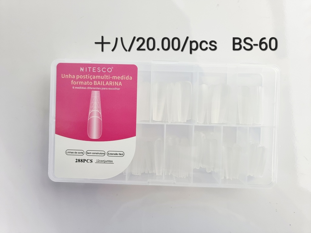 [1u/cx]Set de tips para uñas multifuncional largo T 288 piezas