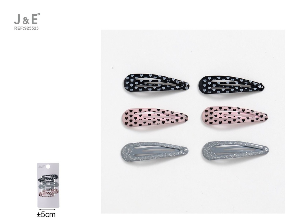 [12u/cx]Set de 6 Broches BB de 5cm con esmalte