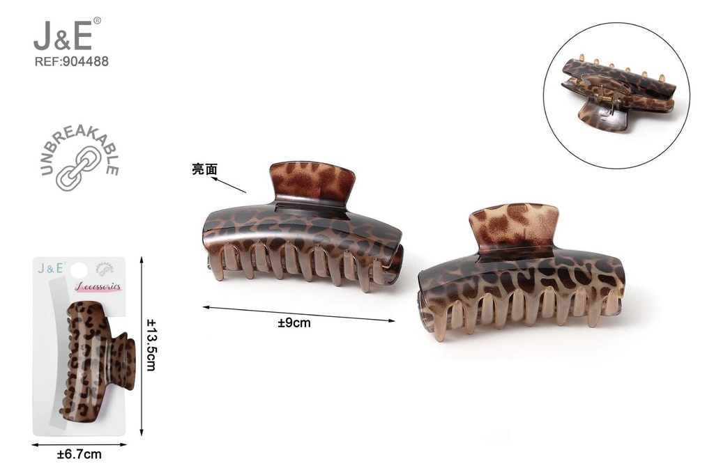 [12u/cx]Clip de 9cm modelo 6037 A433 - Mezcla de 2 colores en empaque al por mayor 1 pieza/tarjeta, material PC
