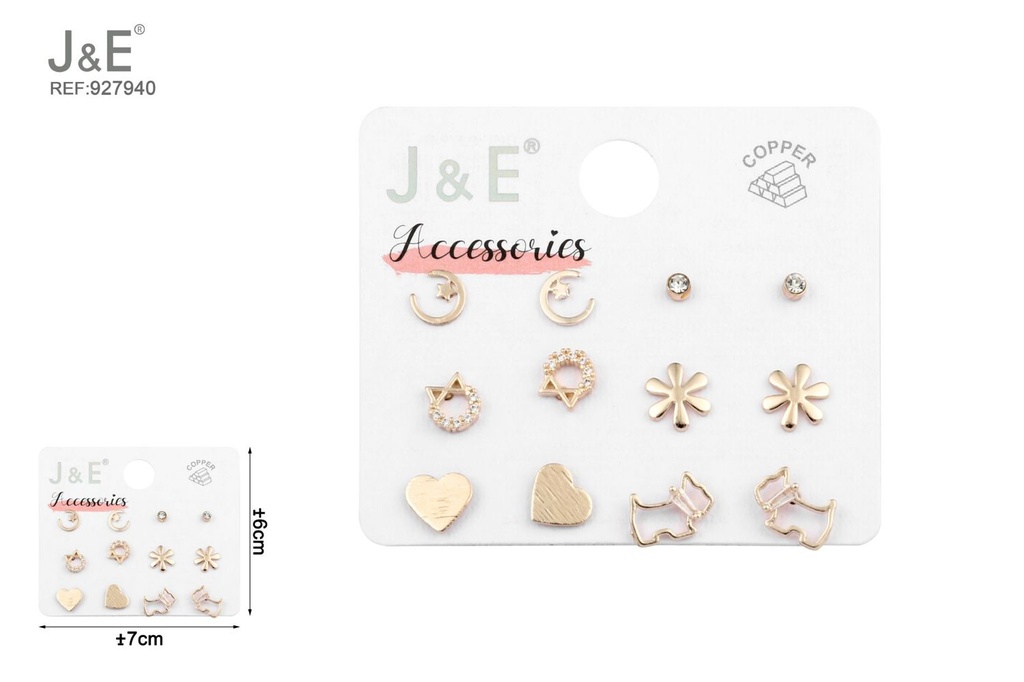 [6u/cx]Conjunto de aretes - 6 pares