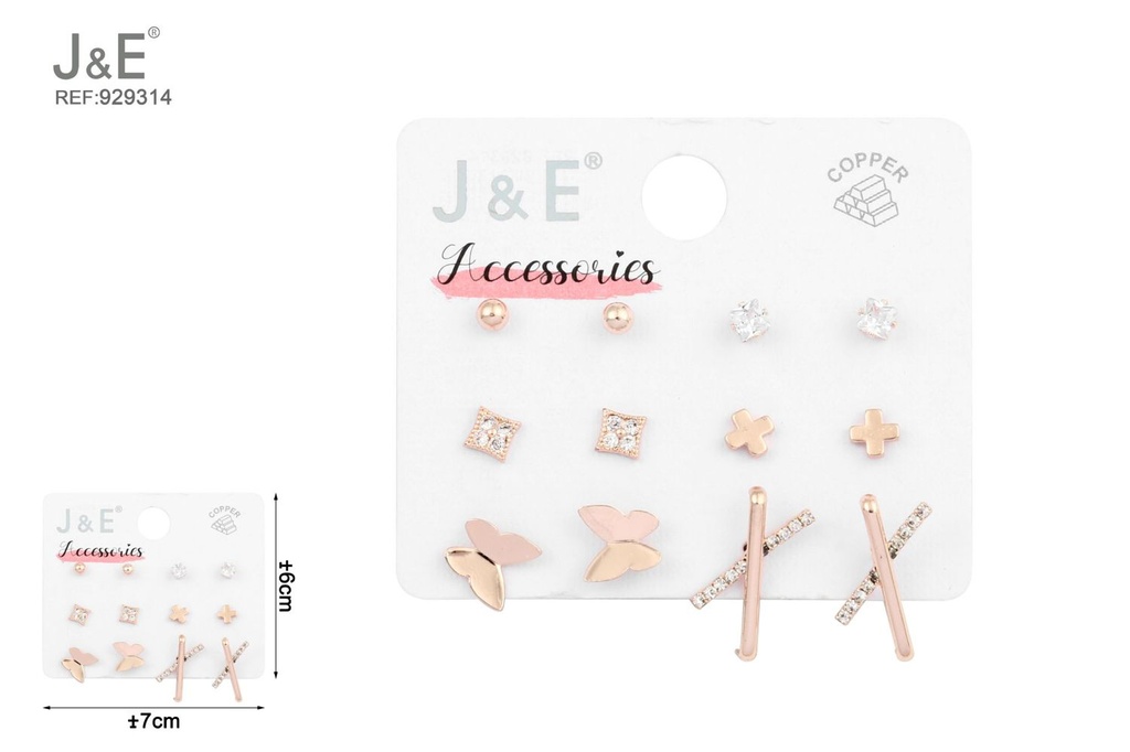 [6u/cx]Conjunto de aretes - 6 pares