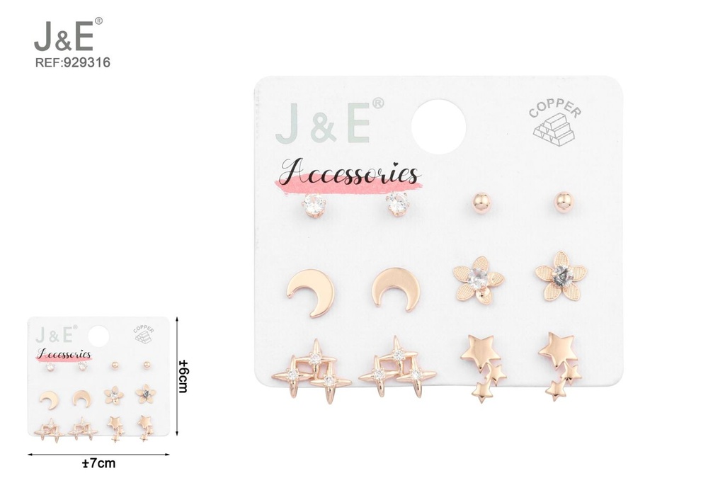[6u/cx]Conjunto de aretes - 6 pares