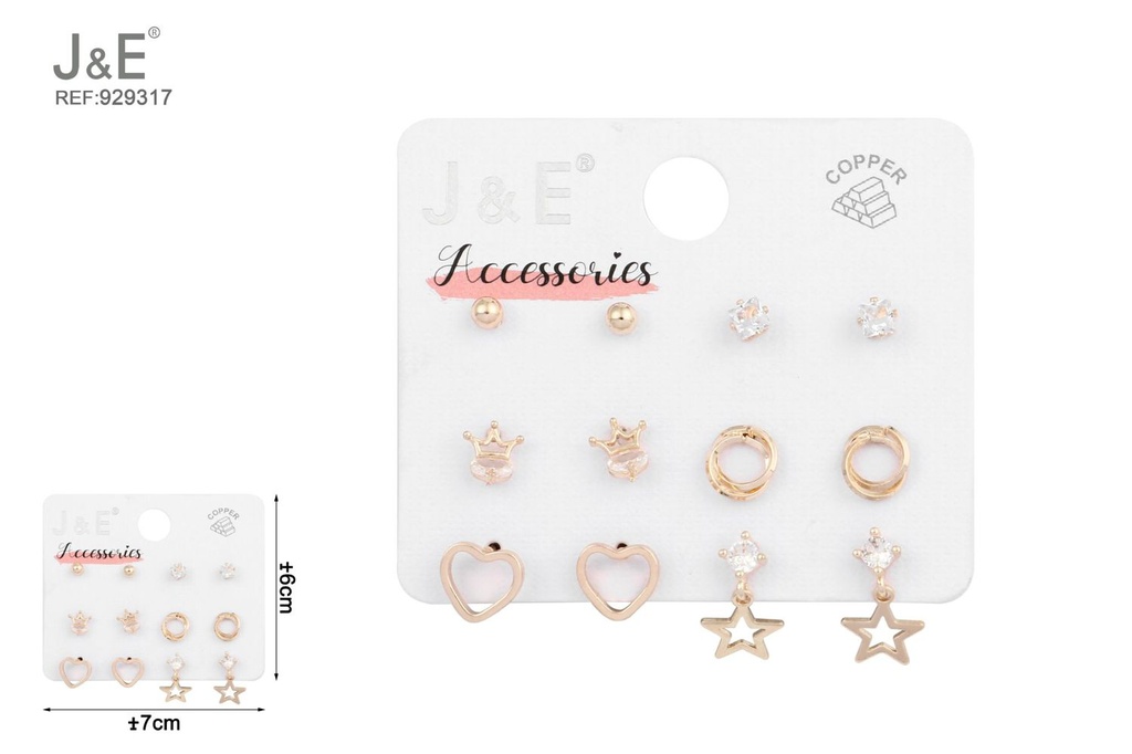 [6u/cx]Conjunto de aretes - 6 pares