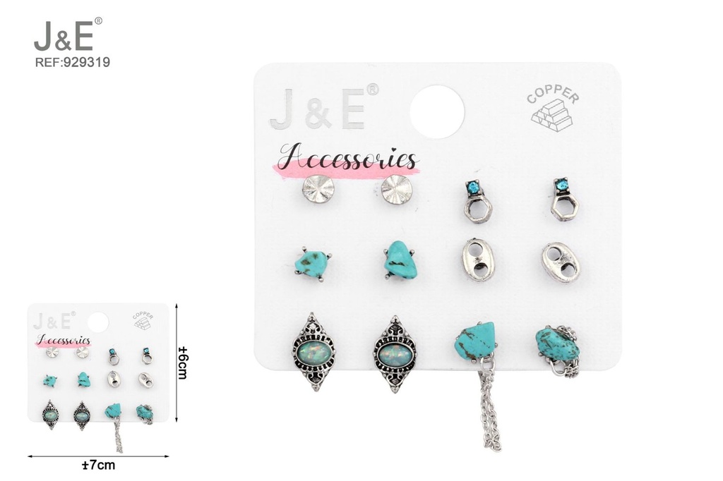 [6u/cx]Conjunto de aretes - 6 pares