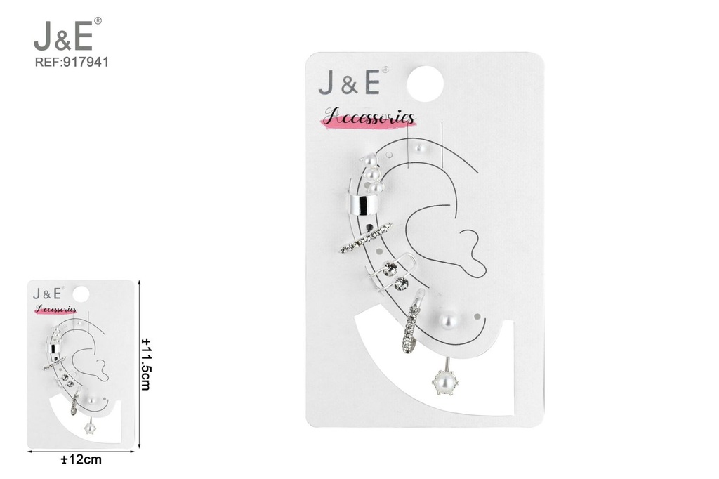 [6u/cx]Set de 8 pares de pendientes
