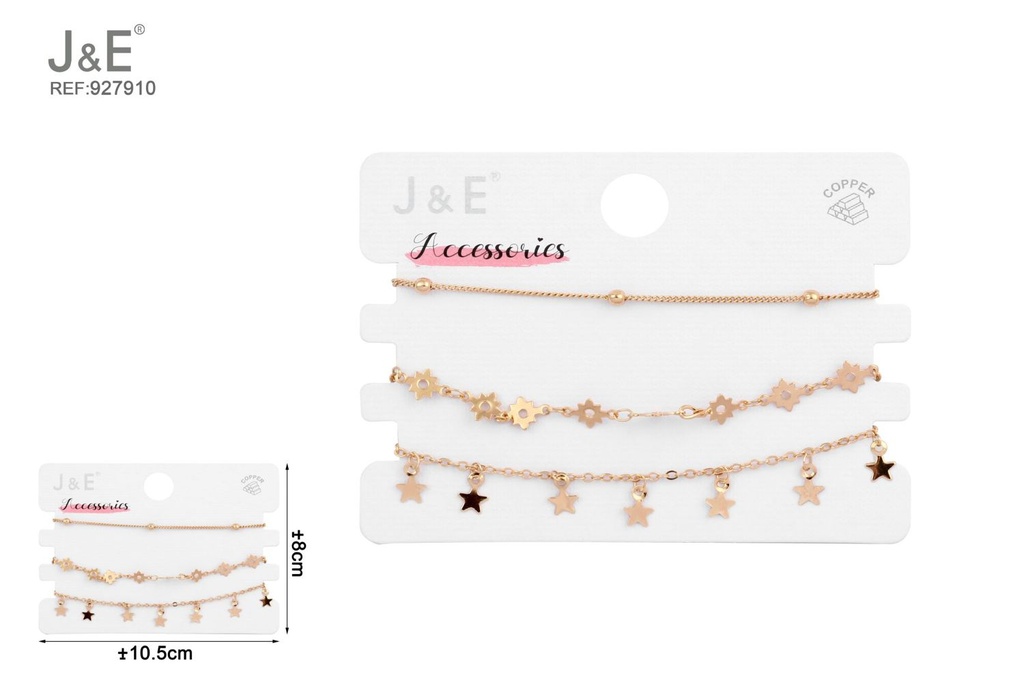 [6u/cx]Set de 3 pulseras