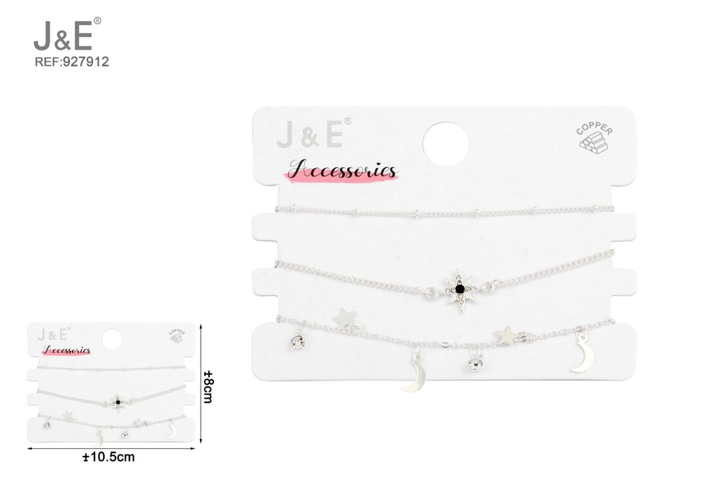[6u/cx]Set de 3 pulseras