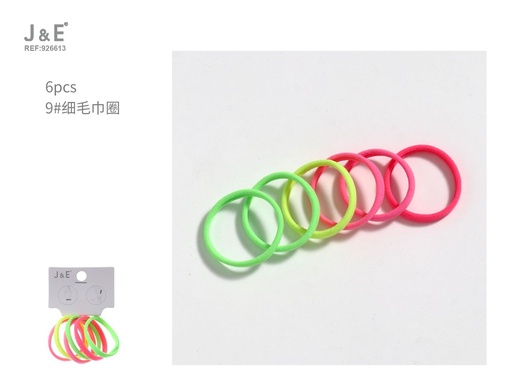 [926613] [24u/cx]Set de cintas con diseño de toalla fina XH-41190 9# 6 piezas multicolor