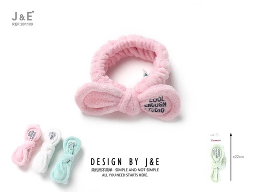 [901109] [12u/cx]Diadema para lavado facial con lazo - Estilo estándar