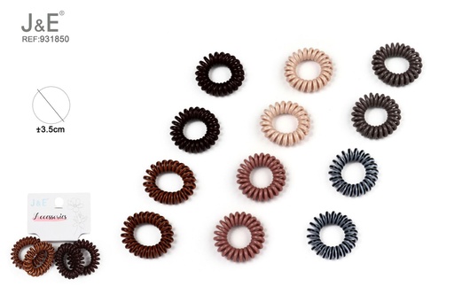 [931850] [12u/cx]Set de 4 pinzas a rayas 3.8 cm