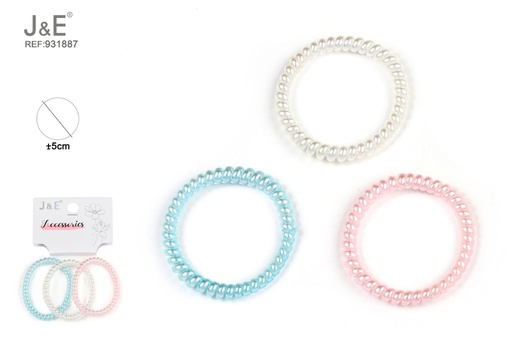 [931887] [12u/cx]Set de 3 círculos brillantes perla 5.5 cm