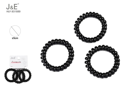 [931889] [12u/cx]Set de 3 pinzas brillantes 5.5 cm
