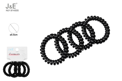 [914505] [12u/cx]Set de 4 brazaletes negro
