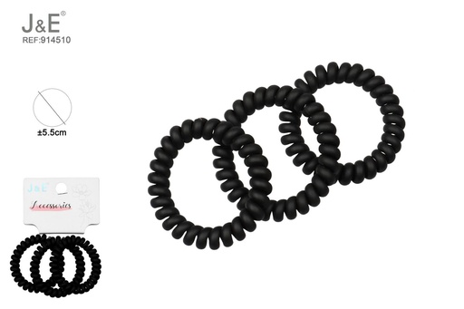 [914510] [12u/cx]Set de 3 brazaletes mate negro