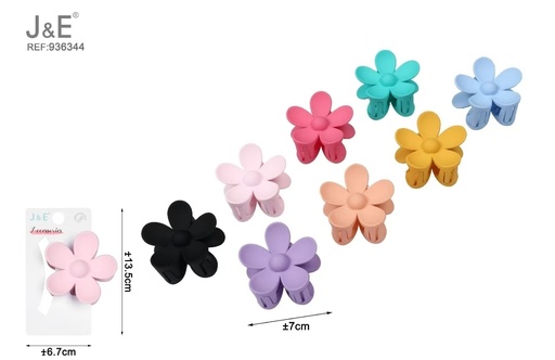 [936344] [12u/cx]Pinza de garra de flor de cinco pétalos de 7.5cm