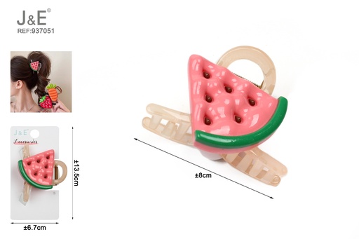 [937051] [12u/cx]Pieza de garra en forma de sandía 8cm