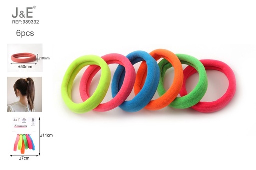 [989332] [24u/cx]Anillos gruesos decorativos 6 piezas 6 colores