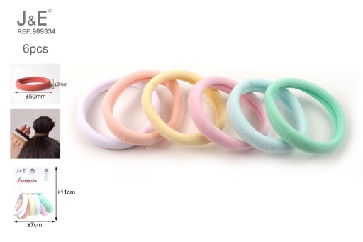 [989334] [24u/cx]Anillos de toalla de Dupont 6 piezas mixtas en 6 colores