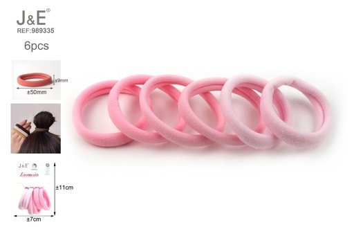 [989335] [24u/cx]Anillos de toalla de Dupont 6 piezas mixtas en 3 colores