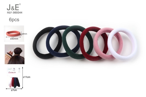 [989344] [24u/cx]Anillos de toalla delgados de Dupont 6 piezas 6 colores