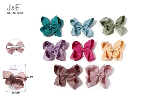 [931042] [24u/cx]Clip de burbuja angular 1 pieza tonos especiales claros 8 colores