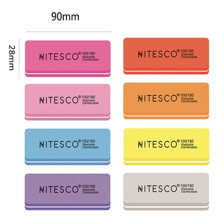 [AIMI-2303] [20u/cx] Lixa de unha mini esponja – Forma retangular pequena alta elasticidade – célula fechada