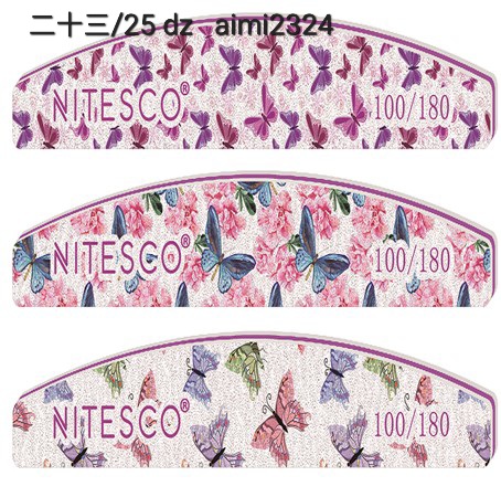 [AIMI-2324] [10u/cx] Lixa de unha de esponja diamante – Série flores pequenas 1,6MM núcleo branco