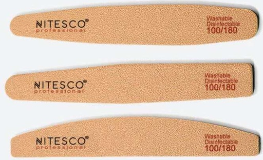 [AIMI-2331] [25u/cx] Lixa de unha de papel de lixa marrom – Forma semilunar 1,8MM núcleo amarelo, fundo de papel de lixa amarelo