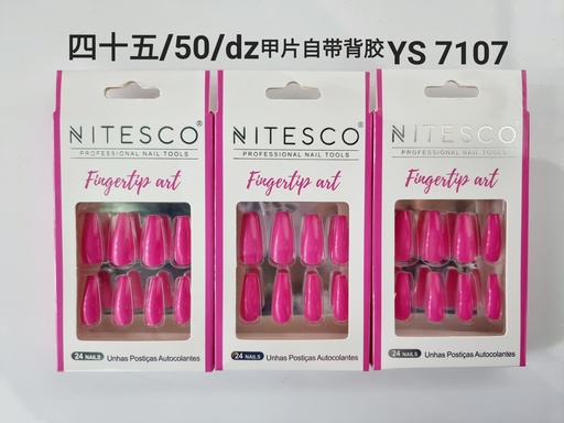 [YS-7107] [12u/cx]Uñas postizas 69 piezas - Modelo 297457