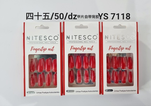 [YS-7118] [12u/cx]Uñas postizas 69 piezas - Modelo 2408457