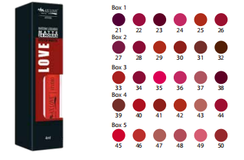 [MX007] BATOM LÍQUIDO MATTE 24 HORAS 39-44 BOX COM 48 UNIDADES