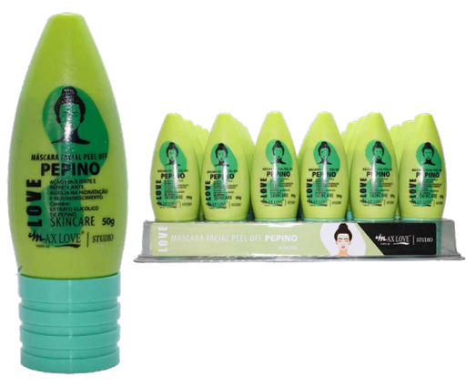 [MX029] MÁSCARA FACIAL PEEL OFF PEPINO COM 48 UNIDADES
