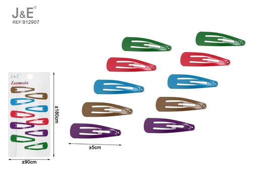 [912907] [12u/cx]Set de Broches BB de 5cm en colores variados