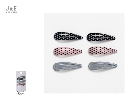 [925523] [12u/cx]Set de 6 Broches BB de 5cm con esmalte