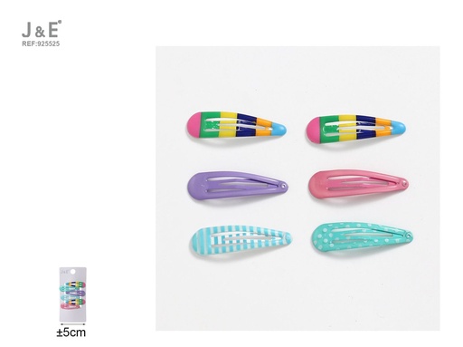 [925525] [12u/cx]Set de 6 Broches BB con esmalte