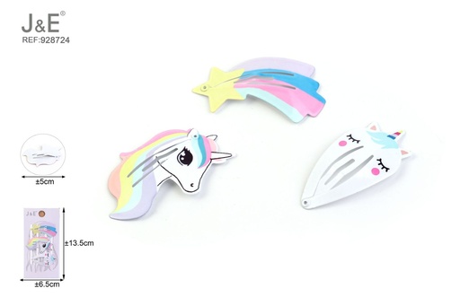 [928724] [12u/cx]Set de 3 pinzas BB