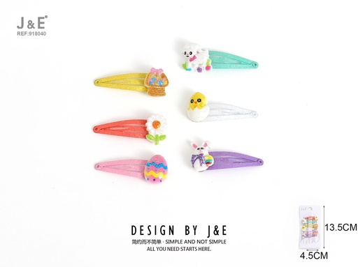 [918040] [12u/cx]Set de 6 Broches BB
