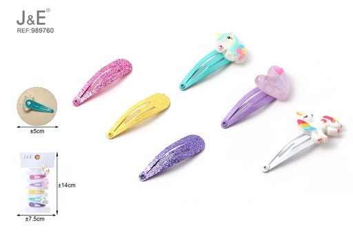[989760] [12u/cx]Set de 6 Broches BB modelo 02