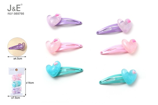 [989766] [12u/cx]Set de 6 Broches BB modelo 08