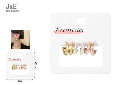 [929237] [6u/cx]Set de 6 pares de pendientes
