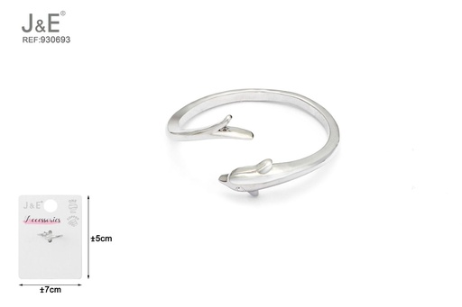 [930693] [6u/cx]Anillo electrochapado en paladio blanco K