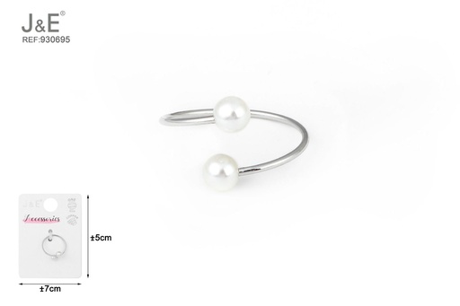 [930695] [6u/cx]Anillo electrochapado en paladio blanco K