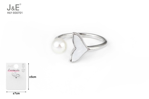 [930701] [6u/cx]Anillo electrochapado en paladio blanco K