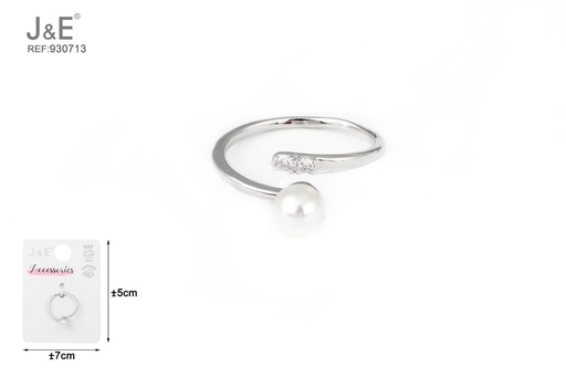 [930713] [6u/cx]Anillo electrochapado en paladio blanco K